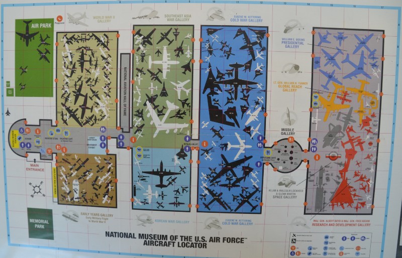 air force museum map